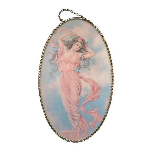 Vintage Anheuser-Busch Advertising Four Seasons Fair Maiden Framed Art - Picture 10 of 11